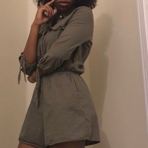 Army Green Romper